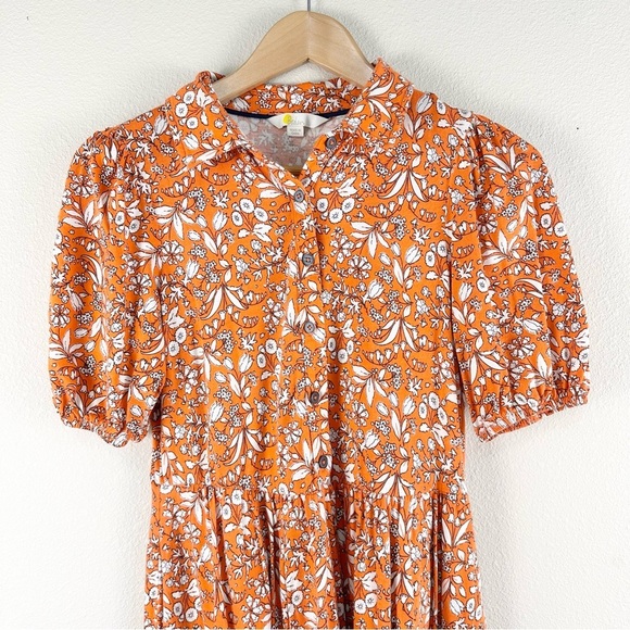 Boden Mini Jersey Shirt Dress in Tigerlilly Wildflower Modal Cotton Blend 4P EUC - Picture 7 of 11